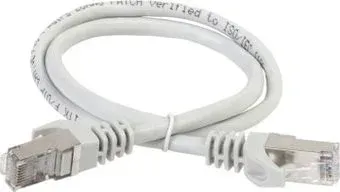 ITK RJ45 - RJ45 PC01-C5EF-1M (1 м, серый)