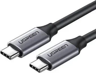 Ugreen US161 50751 USB Type-C - USB Type-C (1.5 м, черный/серый)