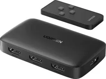 Ugreen CM332 80125 4 x HDMI (с пультом ДУ, черный)