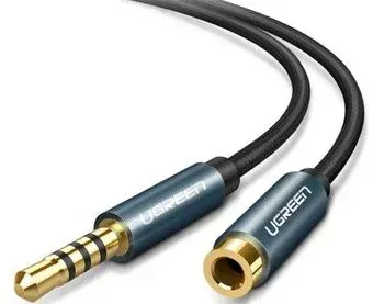 Ugreen AV118 3.5 мм - 3.5 мм (0.5 м, черный/синий)