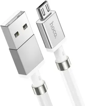 Hoco U91 Magic Magnetic USB - Micro-USB (1 м, белый)