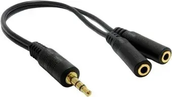 USBTOP Jack 3.5mm (папа) - 2x jack 3.5mm (мама), 0.5 м