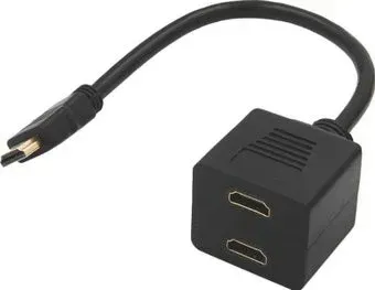 USBTOP 1x2 HDMI FullHD 1080P 3D, пассивный с проводом (квадратный)