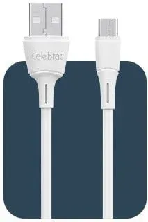 Celebrat FLY-2 Micro USB (1 м, белый)