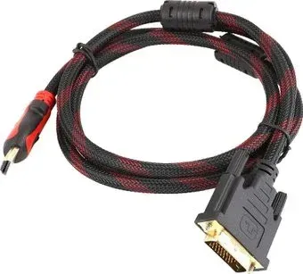 USBTOP HDMI – DVI-D 1.5 м в тканевой оплетке