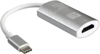 USBTOP USB3.1 Type-C на HDMI (серебристый)