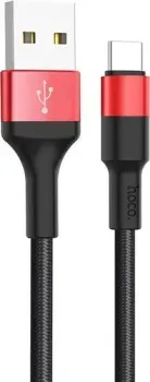 Hoco X26 USB Type-A - USB Type-C (1 м, черный/красный)