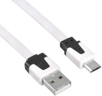 Buro BHP microUSB 1M Flat (белый)