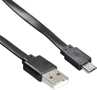 Buro BHP microUSB 1M Flat (черный)