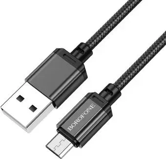 Borofone BX87 USB Type-A - microUSB (1 м, черный)