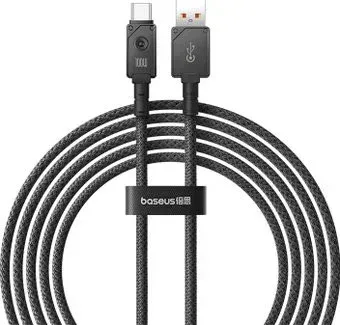 Baseus Unbreakable Series Fast Charging Data Cable 100W USB Type-A - USB Type-C (2 м, черный)