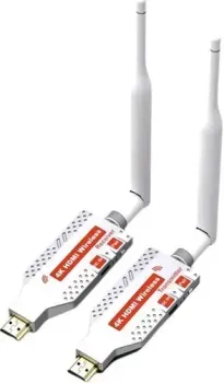 USBTOP HDMI по Wi-Fi до 100 метров, активный, UltraHD 4K, (комплект, белый)