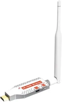 USBTOP Приемник HDMI по Wi-Fi до 100 метров, активный, UltraHD 4K (белый)