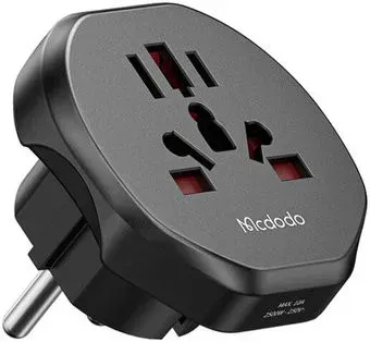 McDodo CP-4550 Universal Travel Adapter EU (черный)