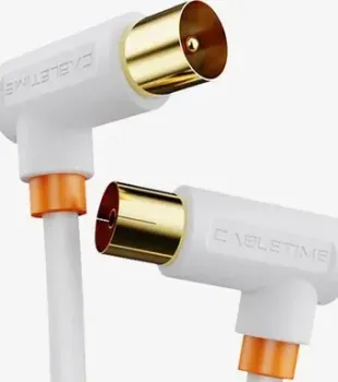 Cabletime CF35H TV/антенны CT-AV101-10-W1 (1 м, белый)