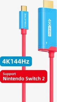 Cabletime CC25L USB-C - HDMI/USB-C CT-CMHD4P-PBU2 (2 м, синий)