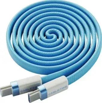 Cabletime CU16H USB-C PD100W CT-CM100M-ABW1 (1 м, синий)