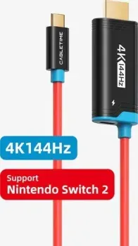 Cabletime CC26L USB-C - HDMI/USB-C CT-CMHD4P-PBA2 (2 м, черный)