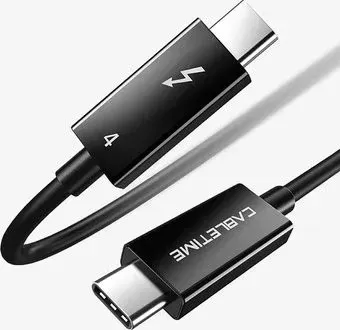 Cabletime CT40K Thunderbolt 4 8K/40G/100W CT-C160-U31-TB4-BB1.8 (1.8 м, черный)