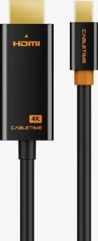 Cabletime CD50N Mini DisplayPort - HDMI Cable 4K 30Hz CT-AV588-03G(4K)-B3 (3 м, черный)