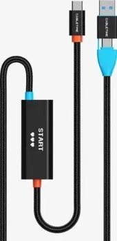 Cabletime CC19L USB A+C - USB-C CT-ACHC3P-AB1 (1 м, черный)
