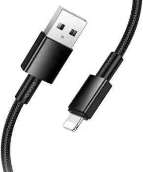 Hoco X119 USB Type-A - Lightning (1 м, черный)