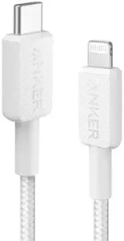 Anker PowerLine 322 A81B5 USB Type-C - Lightning 60W (1.8 м, белый)