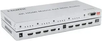 USBTOP 4×4 HDMI 4K60Гц PRO, jack 3.5mm, SPDIF/Toslink, RS232, EDID, пульт ДУ 559422
