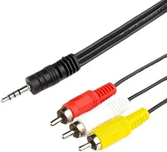 Jett 285-001 3.5 Jack - 3RCA (1.5 м, черный)