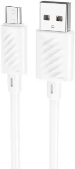 Hoco X88 Gratified 2.4A USB Type-A - microUSB (1 м, белый)