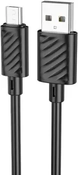 Hoco X88 Gratified 2.4A USB Type-A - microUSB (1 м, черный)