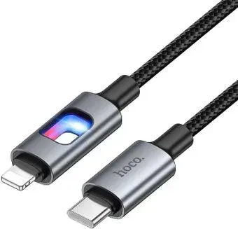 Hoco U144 27W USB Type-C - Lightning (1.2 м, черный)