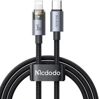 McDodo CA-6940 USB Type-C - Lighting 36W (1.2 м, черный)