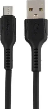 GoPower 00-00028366 USB Type-A - microUSB (1 м, черный)
