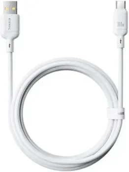Baseus Silky Series Fast Charging Cable USB to Type-C 100W (2 м, белый)