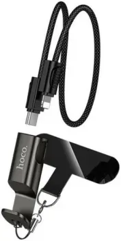 Hoco X126 USB Type-C - Lighting (0.35 м, черный)