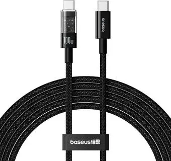 Baseus Gem Fast-Charging Data Cable 100W USB Type-C - USB Type-C (2 м, черный)