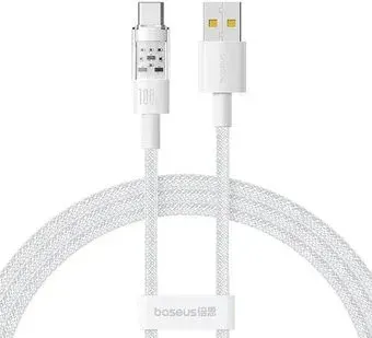 Baseus Gem Fast-Charging Data Cable USB Type-A - USB Type-C (2 м, белый)