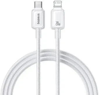 Baseus Crystal Fast Charging 20W USB Type-С - USB Type-С (2 м, белый)
