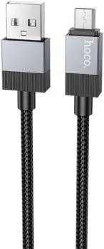 Hoco X110 USB Type-A - microUSB (1 м, черный)