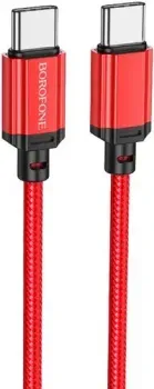 Borofone BX87 USB Type-C - USB Type-C (1 м, красный)
