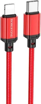 Borofone BX87 Lighting - USB Type-C (1 м, красный)