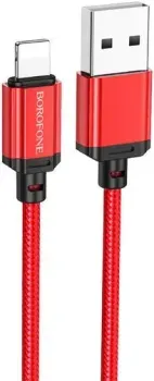 Borofone BX87 USB Type-A - Lighting (1 м, красный)