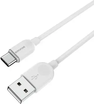 Borofone BX14 Type-C - USB Type-A (2 м, белый)
