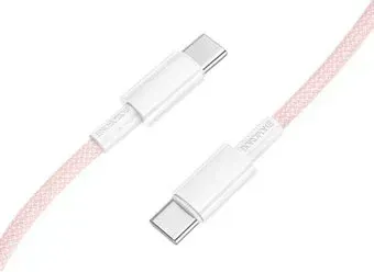 Borofone BX117 USB Type-C - USB Type-C (1 м, розовый)