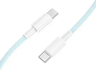 Borofone BX117 USB Type-C - USB Type-C (1 м, голубой)