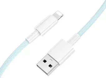 Borofone BX117 Lighting - USB Type-A (1 м, голубой)