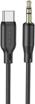 Borofone BL18 3.5 jack - USB Type-C (1 м, черный)