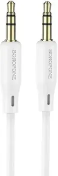 Borofone BL18 3.5 jack - 3.5 jack (1 м, белый)