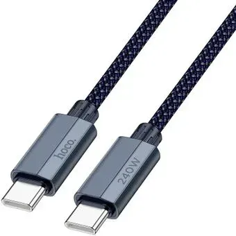 Hoco U134 240W USB Type-C - USB Type-C (1.8 м, темно-синий)